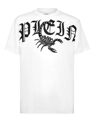 Philipp Plein T-shirt Round Neck SS Scorpion with Crystals