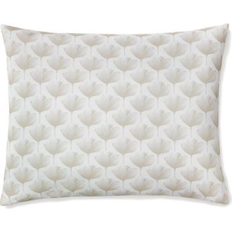 SFERRA Edna Reversible Cotton Continental Sham in White/Beige at Nordstrom, Size 26X26