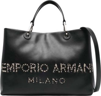 Emporio Armani Black MyEA Medium Tote