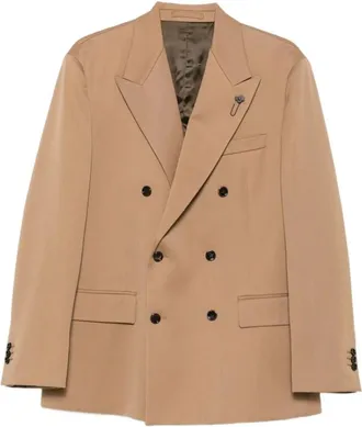 Lardini Jassen, Heren, Beige, L, Ac 6930E Jas