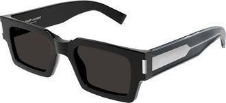 Saint Laurent Zonnebril Zwart/Grijs