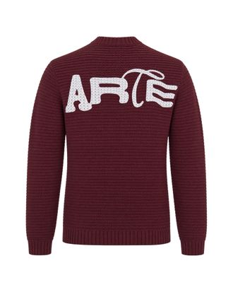 Arte Ribbed Cotton Sweater - Burgundy