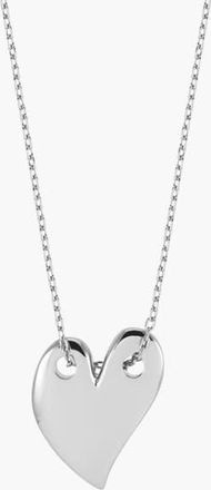 Yoj Loff Maxi Heart Necklace in Silver at Nordstrom
