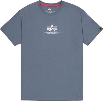 Alpha Industries T-Shirt ALPHA INDUSTRIES Basic T-Shirt ML, Herren, Gr. XXL, denim blau, Obermaterial: 100% Baumwolle, Shirts T-Shirt