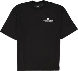 Amiri Black Logo Printed Cotton T-Shirt