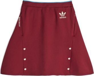 adidas Bordeaux Rode Gebreide A-Lijn Rok - Dames - Tenniskleding - Paars - XS - Polyester - Fitness