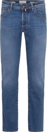 Jacob Cohen Bard Slim Fit Jeans - Heren - Slim Fit Jeans - Blauw - W35 - Katoen - Jeans