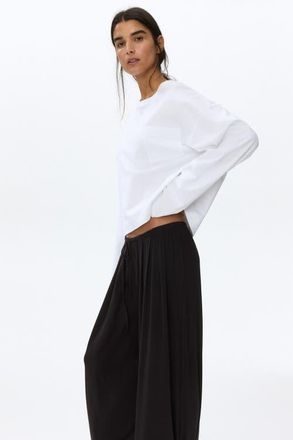 H&M Jersey Drawstring Pants in Dark Brown at Nordstrom, Size X-Large