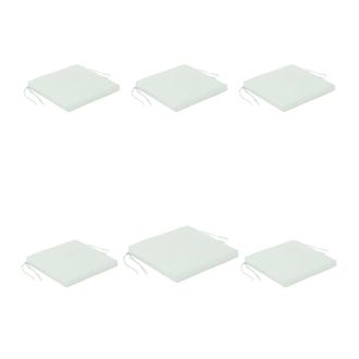 ED&Egrave;N JARD&Iacute; Pack 6 cojines para sillones de exterior repelente al agua verde claro