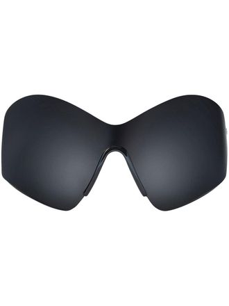 Balenciaga Mask butterfly-frame sunglasses - women - Nylon - One Size - Black