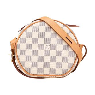 Louis Vuitton Pre-owned Damier Azur Boite Chapeaux Souple PM - Dames - Pre-owned - Wit - Maat: ONE Size