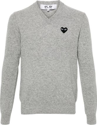 Comme Des Gar&ccedil;ons u Sweater Black Emblem Knit