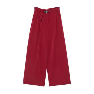 Liu Jo Dames, Broeken, Rood, Maat: M Viscose