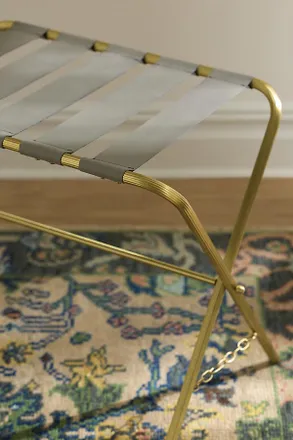 Anthropologie Blair Brass Luggage Rack
