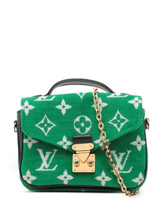 Louis Vuitton 2021-2025 Monogram Jacquard Velvet Micro Metis satchel - women - Fabric/Calf Leather/Leather - One Size - Green