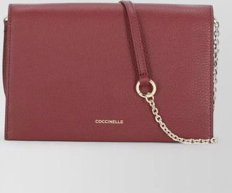 Coccinelle pebbled leather shoulder bag single strap