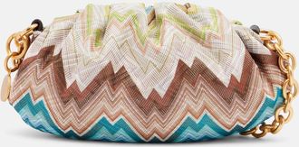 Missoni Borsa a spalla Small a zig-zag con pelle
