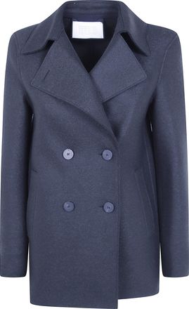 Harris Wharf London Coat Wool 100% Peacoat