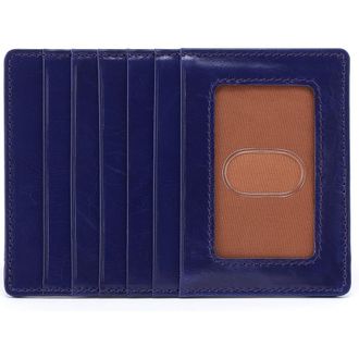 Hobo Euro Slide Leather Credit Card Case in Winter Violet at Nordstrom