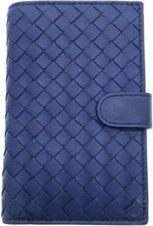 Bottega Veneta Vintage, unisex, Blauw, ONE Size, Pre-owned Stoffen Portemonnee