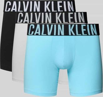 Calvin Klein Underwear Boxer Briefs im 3er-Pack mit elastischem Logo-Bund in Eisblau, Gr&ouml;&szlig;e XXL