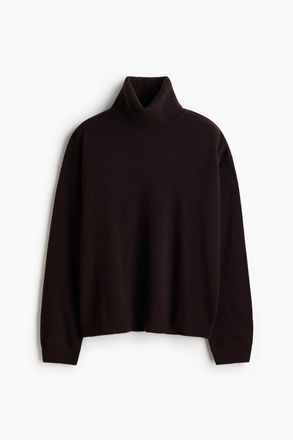 H&M Kaschmirpullover mit Rollkragen - Brown
