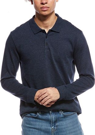 Vince Heathered Double Face Polo Shirt