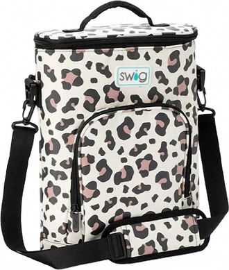 Swig Womens Sling Crossbody Cooler In Luxy Leopard
