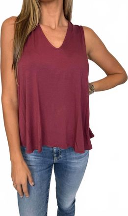 La Made Grace Tank Top In Maroon