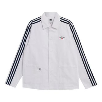 adidas originals x NOAH Crossover Logo Stripe Jacket White GS1391