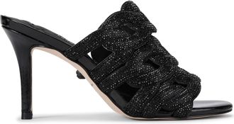 Kurt Geiger Womens Crystal Chain Mule Mules - Black - Size UK 4