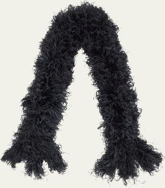 Valentino Garavani Ostrich & Turkey Feather Scarf