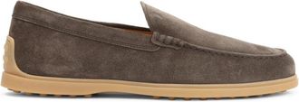 Tod's Su&egrave;de Loafers - Heren - Loafers - Bruin - 40 EU - Su&egrave;de - Schoenen