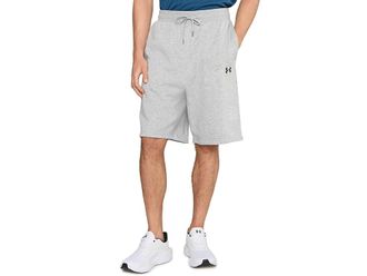 Under Armour Rival Lightweight Shorts Mens Workout Mod Gray Light Heather/Black : 2XL 10, Fleece/Polyester