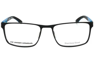 Under Armour UA5064G Rectangular Metal Eyeglasses - Black