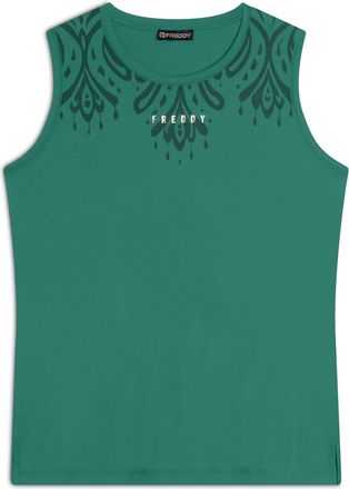 Freddy Canotta in jersey con stampa floreale sulle spalle