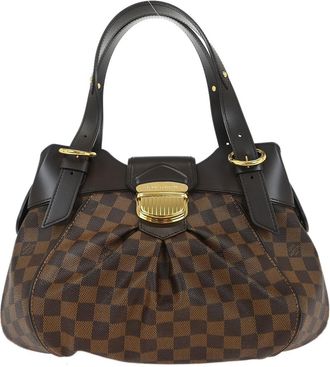 Louis Vuitton Sistina Handbag Damier Brown Canvas Handbag (Pre-Owned)