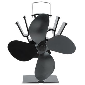 OEM Ventilador De Chimenea De 4 Aspas Accionado Por Calor, Ventilador Para Estufa De Le&ntilde;a Y Quemador De Le&ntilde;a Para La Circulaci&oacute;n Del Calor En El Hogar