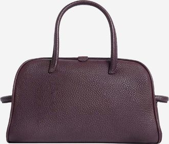 Jacquemus Womens Shoulder Bag Le Piccolo Turismo Bordeaux Leather