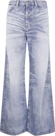 Diesel 1996 D-Sire Jeans - Dames - Loose Fit Jeans - Blauw - W25 - Katoen - Jeans