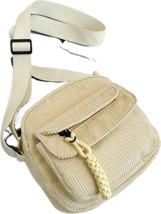 Generic Corduroy Shoulder Tote Bag | Work Bag Shoulder Bag with Pockets - Casual Shopping Bag Organized Travel Companion for Women, Shoulder Work Bag for Trav