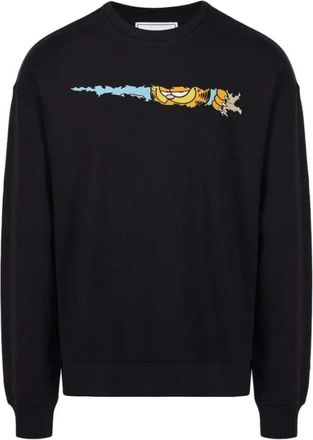 Iceberg Garfield Sweatshirt - Heren - Sweatshirts - Zwart - XL - Katoen - Hoodies & sweatvesten