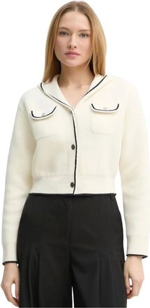 Theory C&aacute;rdigan con ribete - Knitwear - Mujer - Beige - L