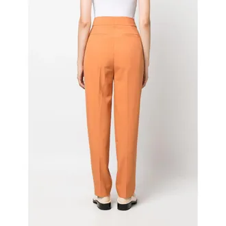 Rodebjer Tailored Wool-Blend Trousers - Brown