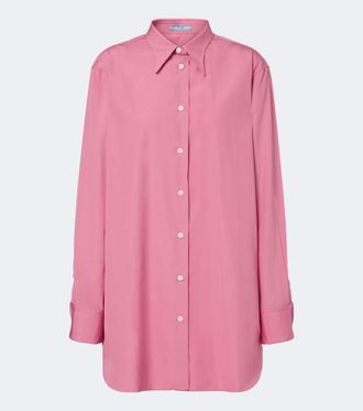 Prada Camicia in popeline di cotone oversize