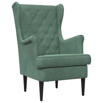 vidaXL Sill&oacute;n Verde Mar Terciopelo Vidaxl