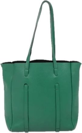 Balenciaga Pre-owned Leather totes - Dames - Vintage Shopper - Groen - ONE Size - Vintage
