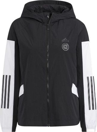 adidas (WMNS) adidas UST Woven Jacket Asia Sizing Black White HM5276