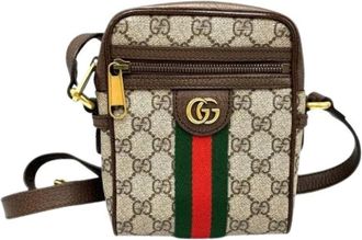 Gucci Pre-owned Cross Body Bags, female, Brown, Size: ONE SIZE Pre-owned Vintage Cross Body Bag