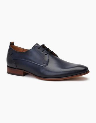 base Mens Gambino Mens Derby Shoes - Navy - Size: 10